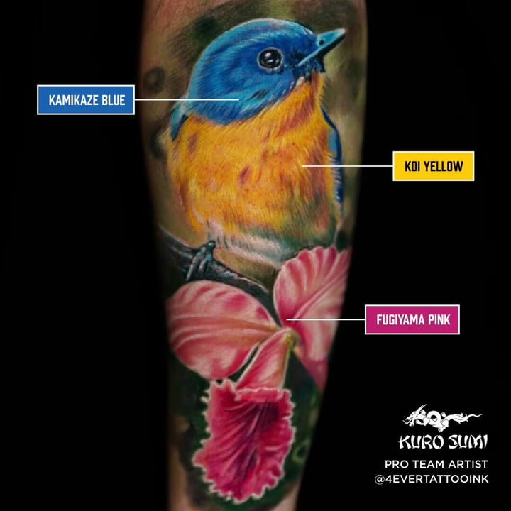  World Famous Flower Set Tattoo Ink, Vegan and
